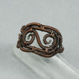 Coiled Copper Spirals Ring